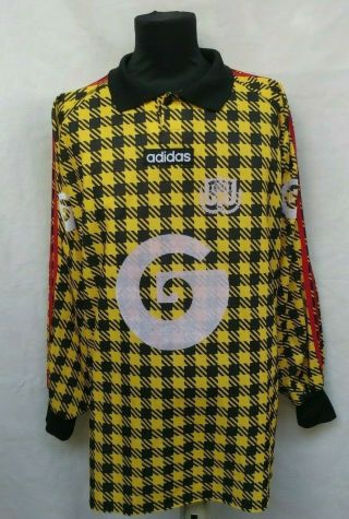 Extremely Rare Anderlecht 1997/1998 1 Match Issue Away Jersey Adidas Gk Shirt