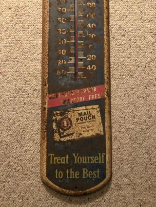 Vintage Mail Pouch Thermometer - from the 40’s - - Cool 3