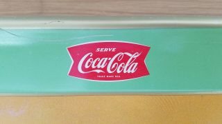 Vintage 1957 Coca - cola Tray Rooster Logo 4