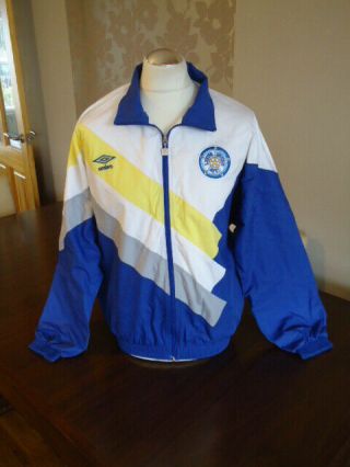 Leeds United 1990 Umbro Supporters Jacket Medium Rare Old Vintage Utd