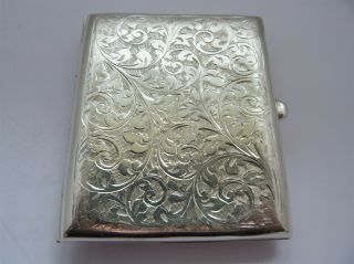 1912 - William Hair Haseler - Solid Silver - Cigarette Case - 77 Grams