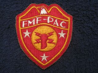 Ww Ii Us Marines Fleet Marine Force Pacific Headquarters Vintage Perfect Patch