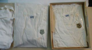 3 Vintage RARE RAYON Men ' s Athletic Union Suit underwear one piece Mormon w box 2