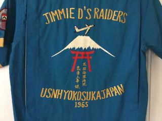 1965 Bowling Shirt USA Marine,  Navy,  Yokosuka,  Lejeune,  Jimmy D’s Raiders Japan 3