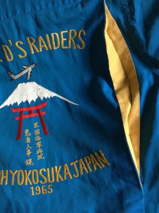 1965 Bowling Shirt USA Marine,  Navy,  Yokosuka,  Lejeune,  Jimmy D’s Raiders Japan 4