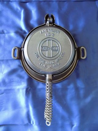 Vintage Griswold 8 Waffle Iron Cast Iron 885 886 B High Base 88d