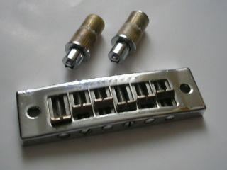 Vintage Harmonica Bridge.  L5 S Made In Japan.  With Studs And Posts.