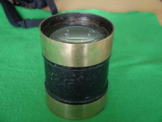 Huge Vintage Brass 18.  5 Inch Focus Aldis Anastigmat Projection Lens