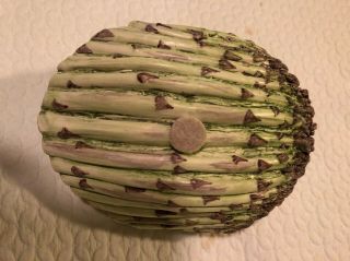 Mary Kirk Kelly Ceramic Asparagas dish with cover.  Rare,  Collector ' s Item 3