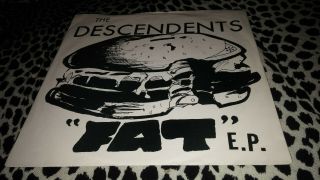 Descendents 7 " Fat Ep 1981 Alliance Punk Kbd Rare Misfits Nofx Black Flag