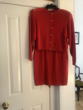 St John Knit Skirt Suit Size 8 (vintage)