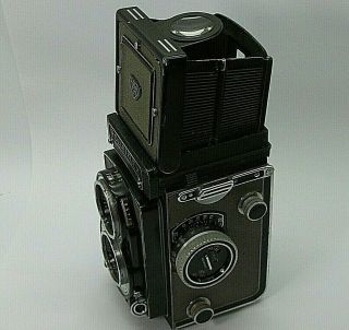 VINTAGE ROLLEIFLEX T GREY LEATHER FUNCTIONAL MEDIUM FORMAT CAMERA 2