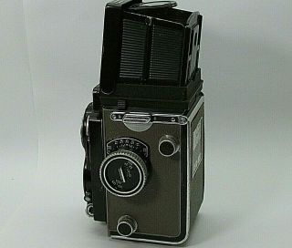 VINTAGE ROLLEIFLEX T GREY LEATHER FUNCTIONAL MEDIUM FORMAT CAMERA 3