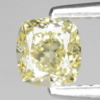 0.  73 Cts Rare Untreated Natural Fancy Yellow Color Loose Diamond Vs1