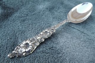 Easter Lily By Alvin 5 1/2 " Sterling Coffee Spoon No Mono