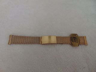 Nos Vintage Lenox Wrist Watch Band 10k Rolled Gold 18 Mm Model 848 Nwt 