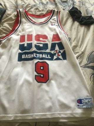 Michael Jordan Vintage 1992 Usa Dream Team Olympic Basketball Champion Jersey