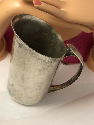 Rare Napier Modernist Peas In A Pod Handle Silverplate Pouring Cup 090418ga