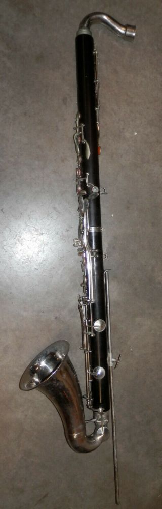 Vintage Fe Olds & Son Wood Bass Clarinet Noreserve