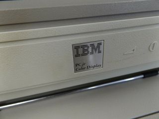 Vintage IBM PC jr Computer,  Color Monitor,  Keyboard 640KB RAM 4863 4860 7