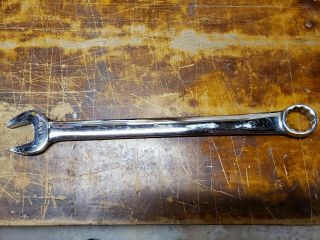 Vintage Snap On 1 3/16 " 12 Point Sae Combination Wrench Oex38