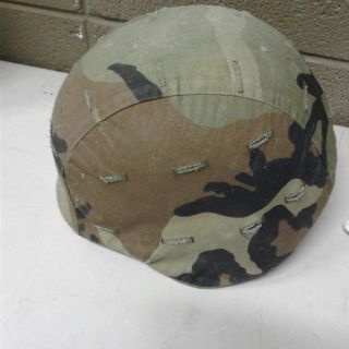 Vintage 1986 - 1987 Military Issue Army Infantry Helmet Pasgt W/ Kevlar Unicor Woo