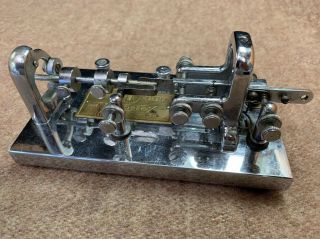 Vibroplex 161724 Vintage Ham Radio Tube Transmitter Telegraph Morse Code Key Bug