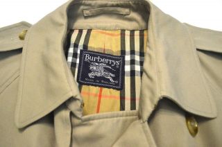 Vintage Burberrys Prorsum Trench Coat Beige Made in England Size Men ' s 52 4