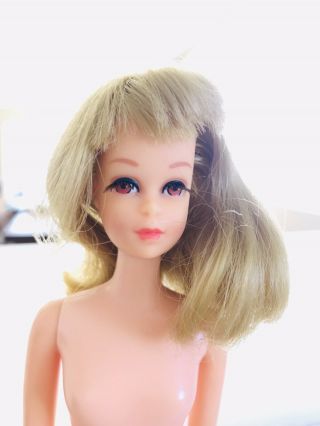 Vintage 1966 Blonde Straight Leg Francie Barbie Doll Made In Japan