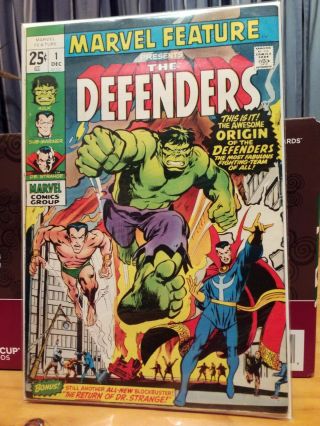 Vintage Marvel Feature No.  1 The Defenders Origin Bronze Age 1971