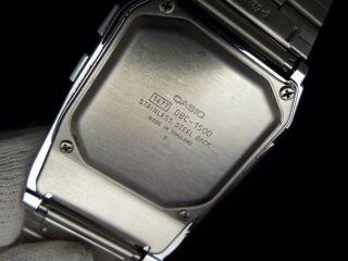 Rare CASIO Vintage Digital Watch WHITE 1477 DBC - 1500 TELEMEMO SCHEDULE MEMORY 7