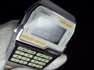 Rare CASIO Vintage Digital Watch WHITE 1477 DBC - 1500 TELEMEMO SCHEDULE MEMORY 8