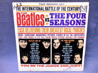 Vintage RARE The Beatles vs.  The Four Seasons International Battle Double Album 2