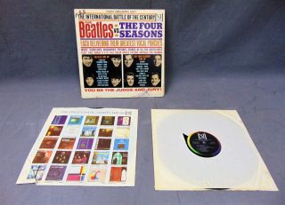 Vintage RARE The Beatles vs.  The Four Seasons International Battle Double Album 7
