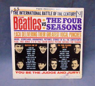 Vintage RARE The Beatles vs.  The Four Seasons International Battle Double Album 8