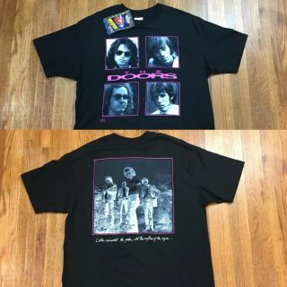 Vintage 90s The Doors T Shirt Sz L / Xl Slim Fit Jim Morrison Graphic Nos