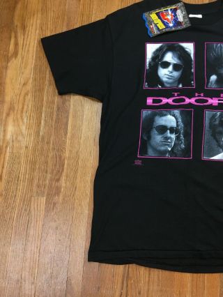 Vintage 90s The Doors T Shirt Sz L / XL Slim Fit Jim Morrison Graphic NOS 5