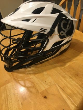 “legends” Cascade S Lacrosse Helmet - White Shell Rare