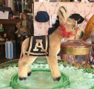 Rare 1957 Vintage Steiff Army Mule Donkey USA Special Edition 7