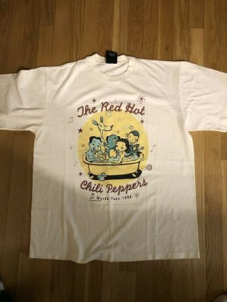 Vintage Red Hot Chili Peppers T Shirt 1995 96 World Tour Giant Tag Mens Xl 90s