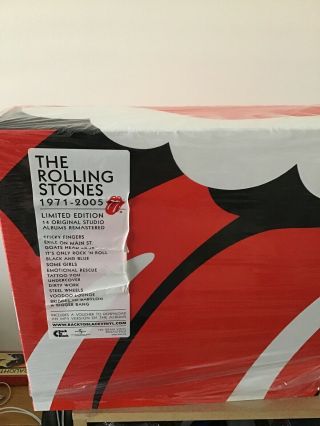 Rolling Stones 1971 - 2005 Rare Box Set 14 Vinyl Limited Edition - Sticky,  Exile.