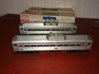 Vintage Lionel Baltimore & Ohio B&O 8764 Illuminated Budd Cars in Boxes 4