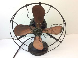 Vintage Copper Blade Cast Iron General Electric Ge Alternating Current Fan Parts