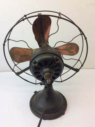 Vintage Copper Blade Cast Iron General Electric GE Alternating Current Fan Parts 5