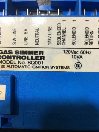 RARE Thermador Cooktop Gas Simmer Controller Part SQ001 20 - 01 - 879 4