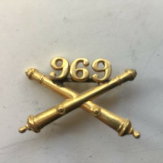 969th Field Artillery Battalion Crest Di/dui Pinback Ns Meyer (2m)