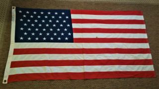 Vintage U.  S.  American 49 Star Bull Dog Bunting Flag 3 