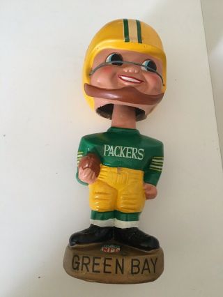 Vintage Green Bay Packers Bobble Head Nodder 1960 ' s 4