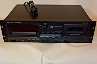 Vintage Tascam Cd - A500 Cd Player Recorder Dual Cassette Deck Fully