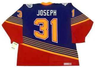 Curtis Joseph St.  Louis Blues 1994 Ccm Vintage Throwback Away Nhl Hockey Jersey